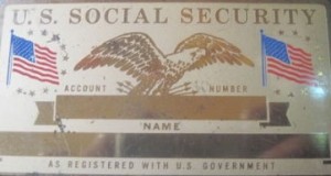 social security plate